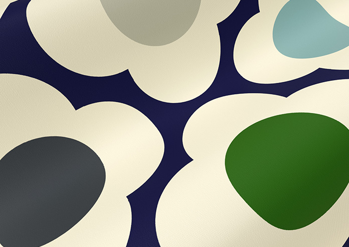 Orla Kiely Spot Flower, Blue Multi - Roller Blind - Image 4